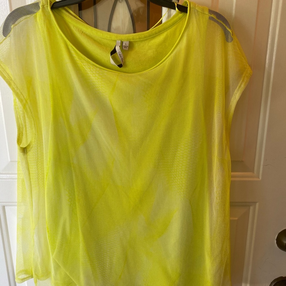 Calvin Klein Netting Overlay Tank